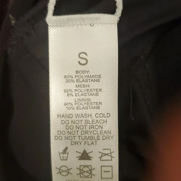 Black One Piece Bathing Suit - Picture 6 of 6